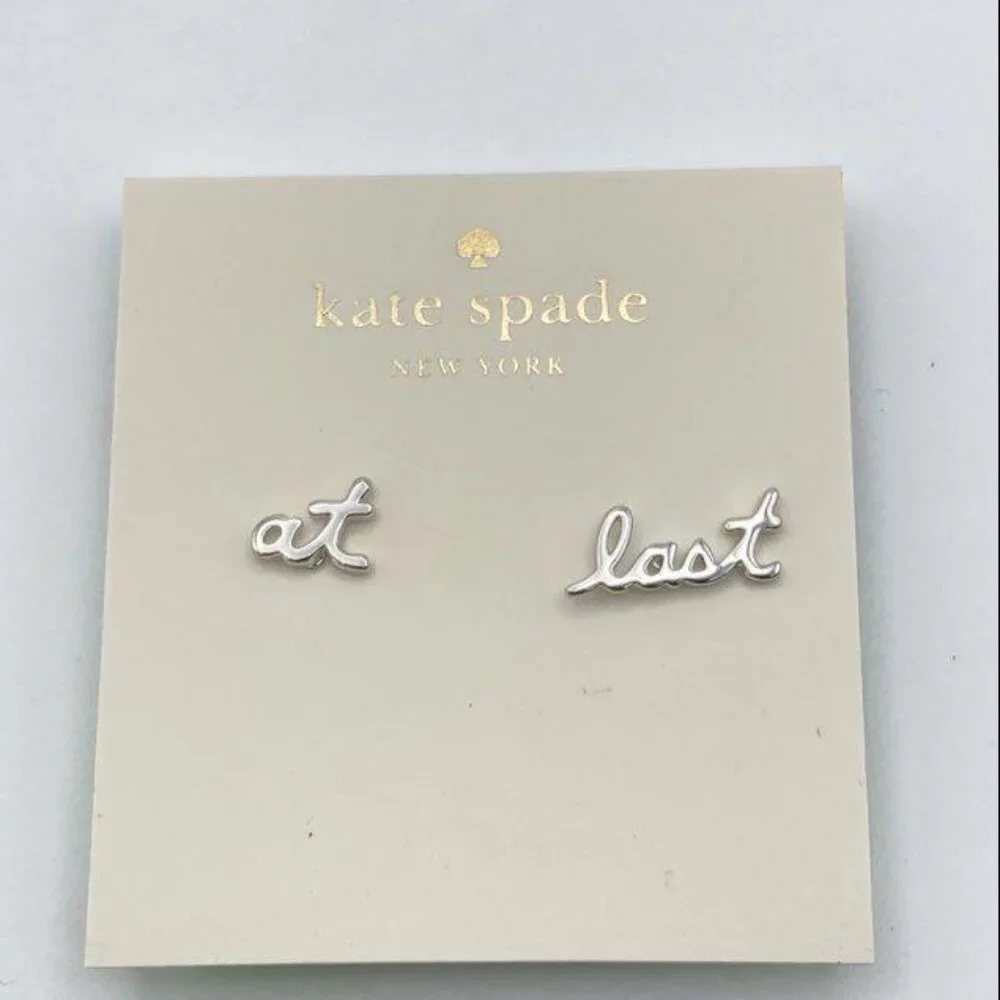 NWT Kate Spade At Last Earrings from the Say Yes Collection with COA - Picture 3 of 5